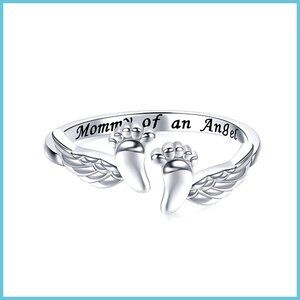 925 Sterling Silver Adjustable Memorial Ring Sympathy Gift